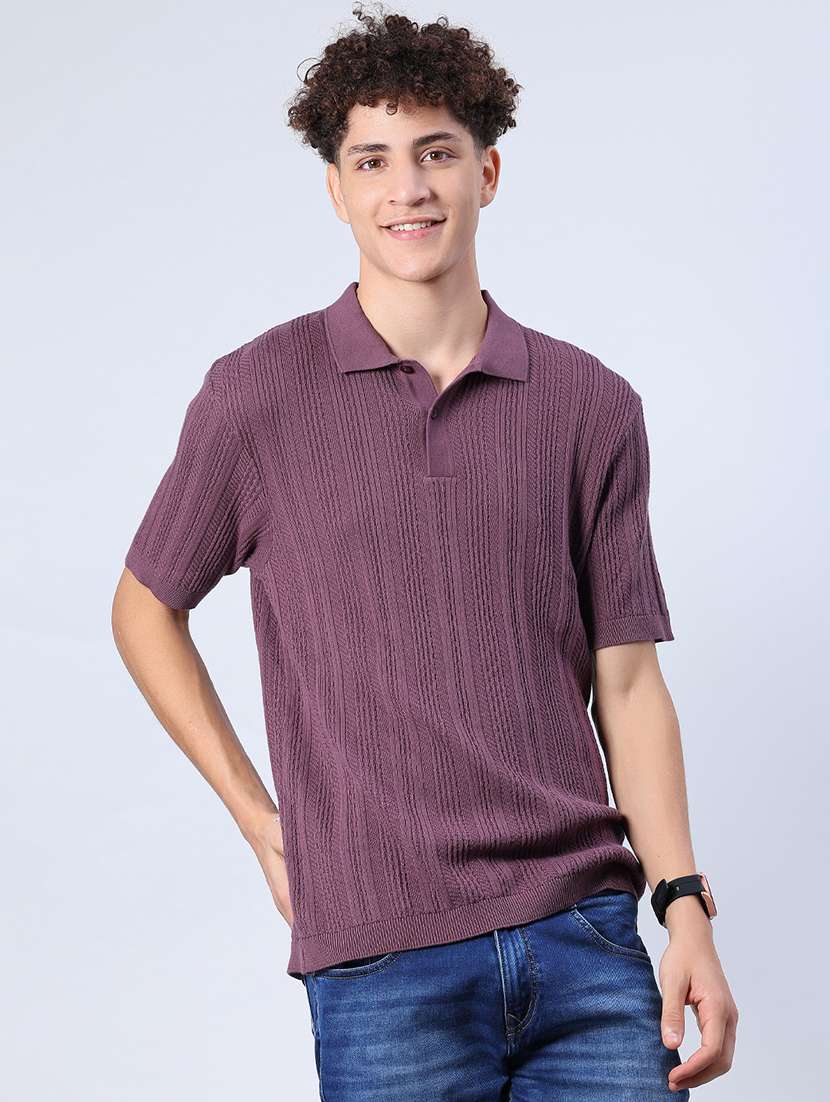 men self design short sleeve regular fit polo t-shirt - 21986483 -  Standard Image - 1