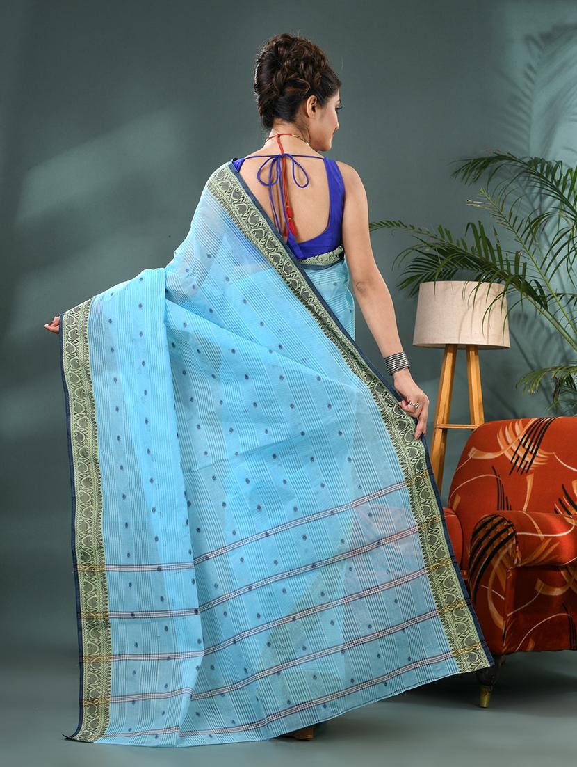 women self design tant saree - 21986580 - Standard Image - 4