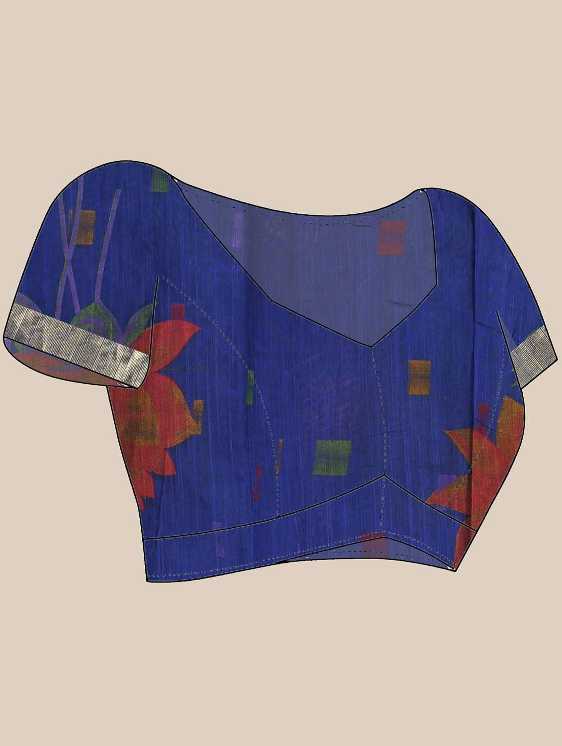 women self design handloom saree with blouse - 21986587 -  Standard Image - 4