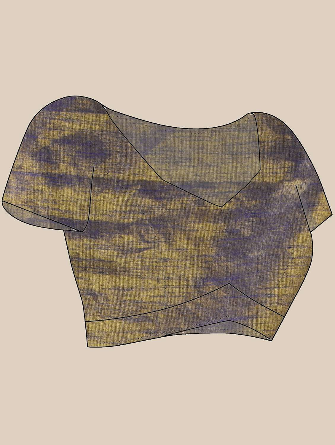 women solid plain saree with blouse - 21986599 -  Standard Image - 4