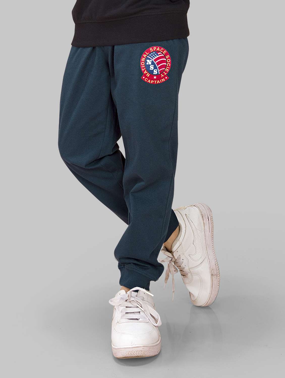 boys pack of 2 solid mid rise regular fit jogger - 21986701 -  Standard Image - 1