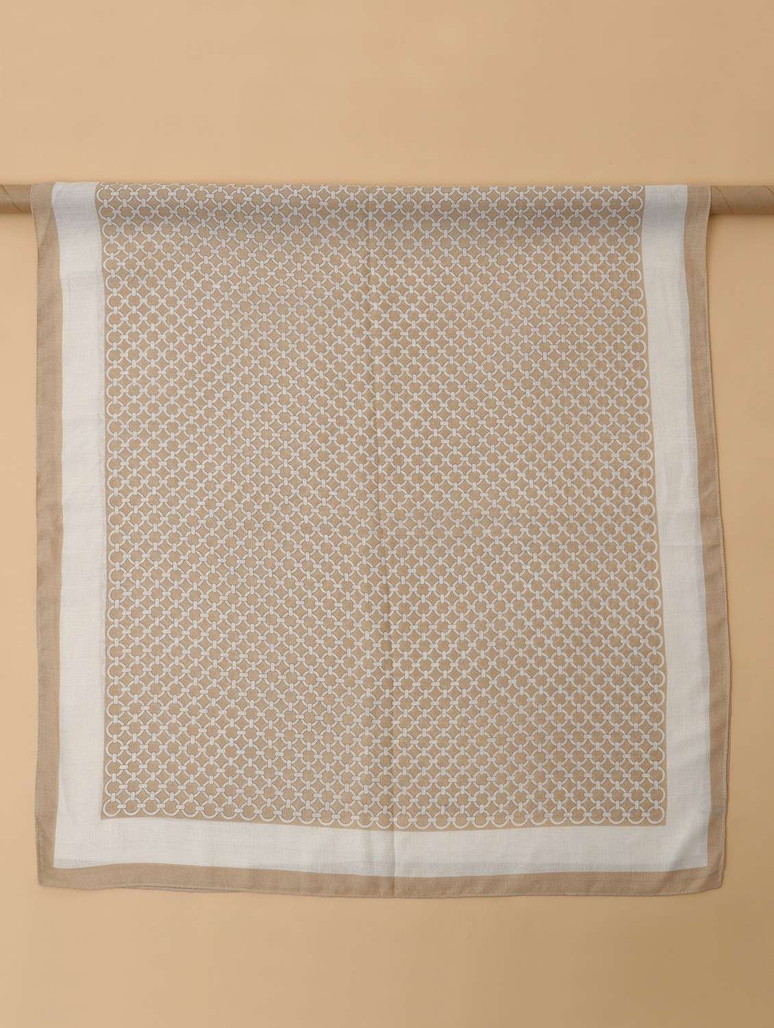 women beige geometric print casual scarf - 21986804 -  Standard Image - 6