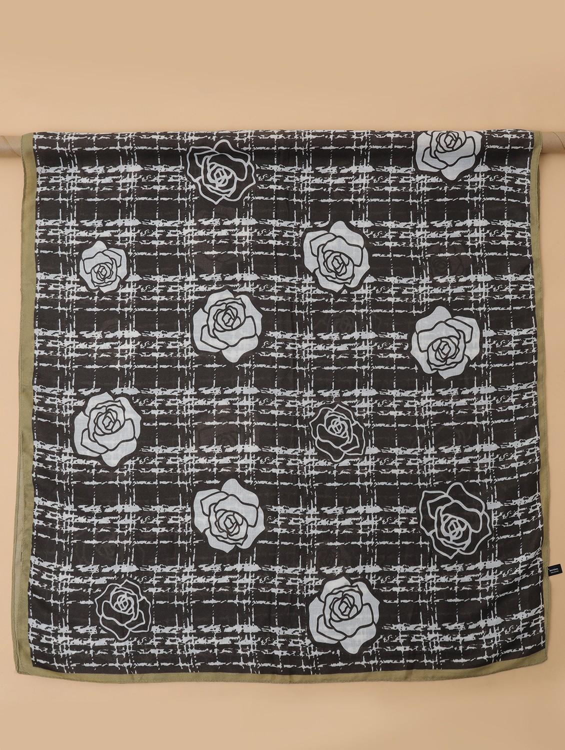 women printed viscose scarf - 21986814 - Standard Image - 6