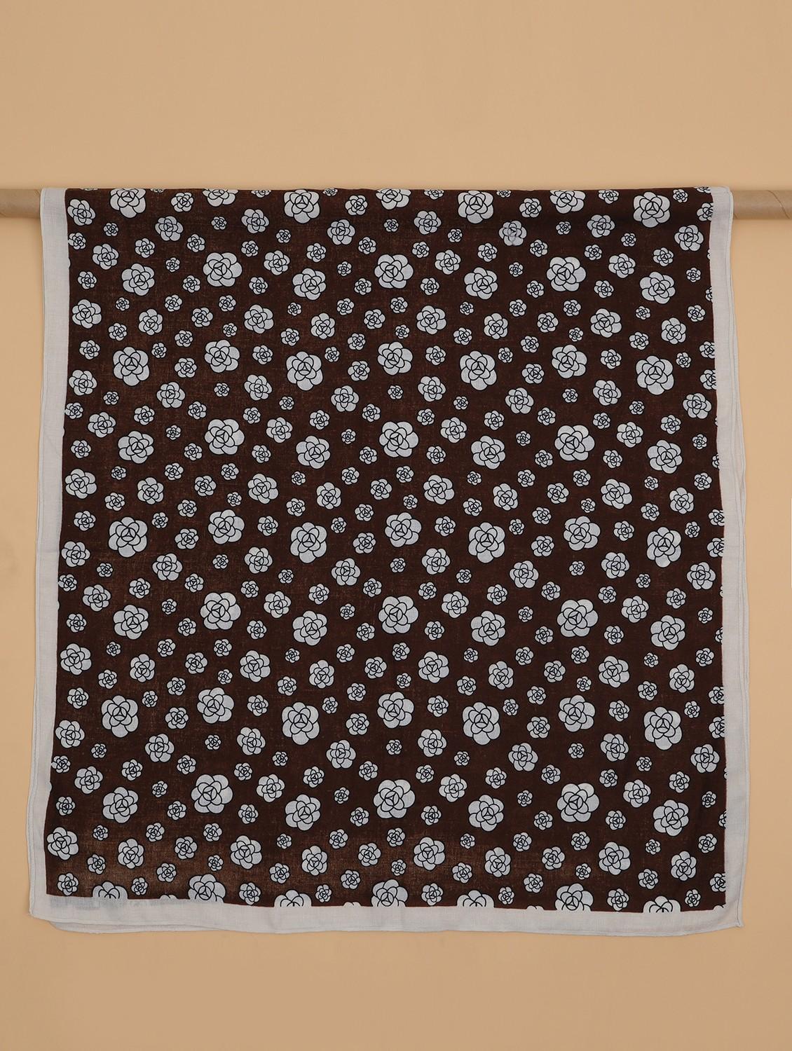 women floral printed viscose scarf - 21986815 - Standard Image - 6