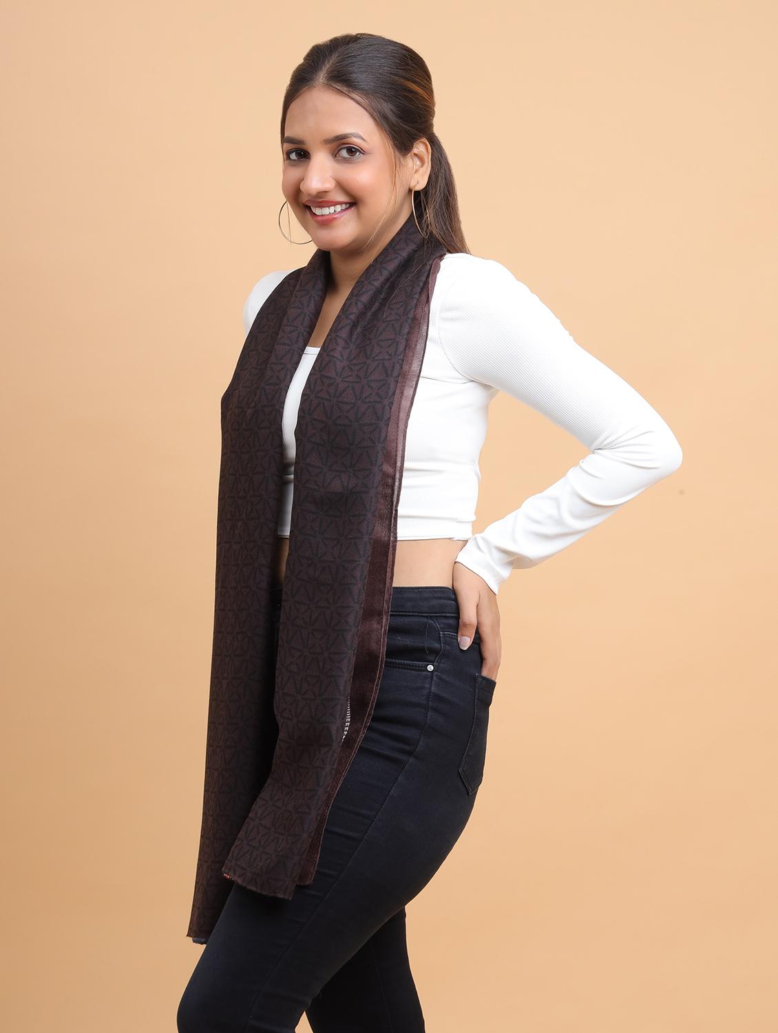 women printed viscose scarf - 21986817 - Standard Image - 1