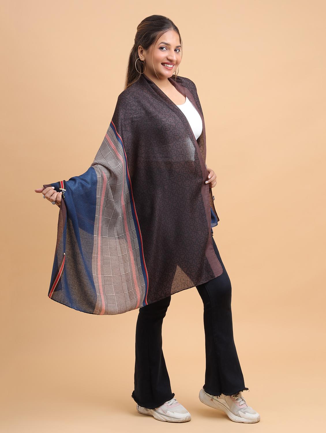 women printed viscose scarf - 21986817 - Standard Image - 4