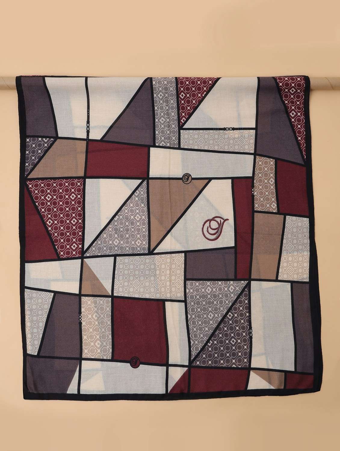 geometric print viscose blend women scarf - 21986827 -  Standard Image - 6