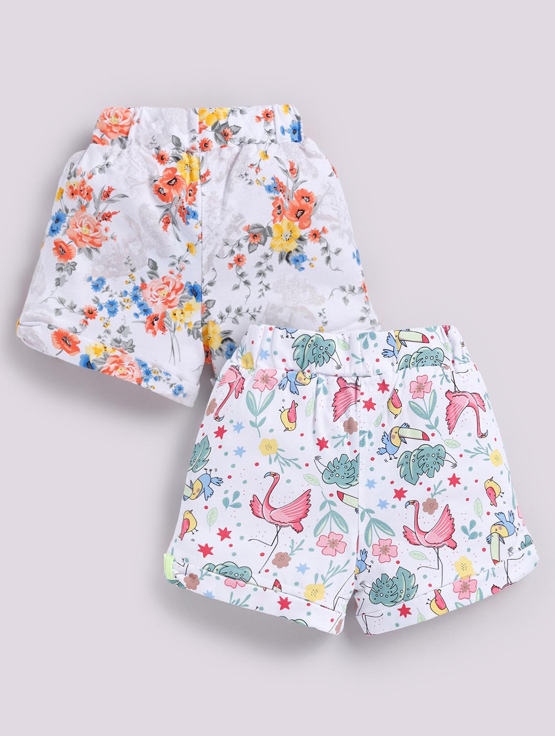 girls pack of 2 printed shorts - 21986843 -  Standard Image - 1