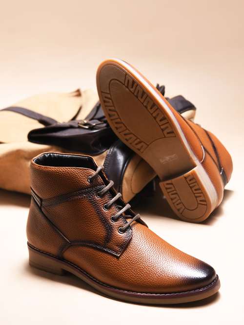 men tan lace up boot - 21986875 - Standard Image - 0