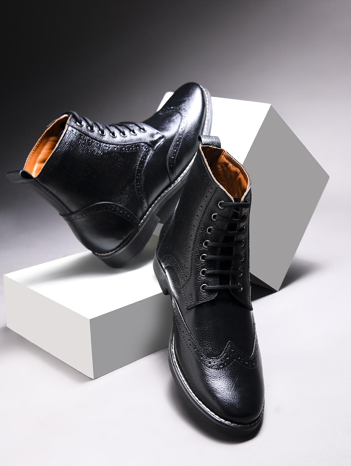 men black lace up boot - 21986876 -  Zoom Image - 0