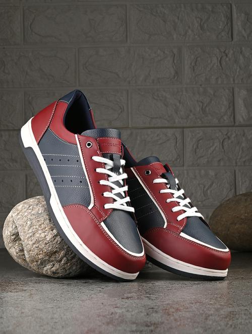 men color block lace up sneaker - 21986879 -  Standard Image - 0