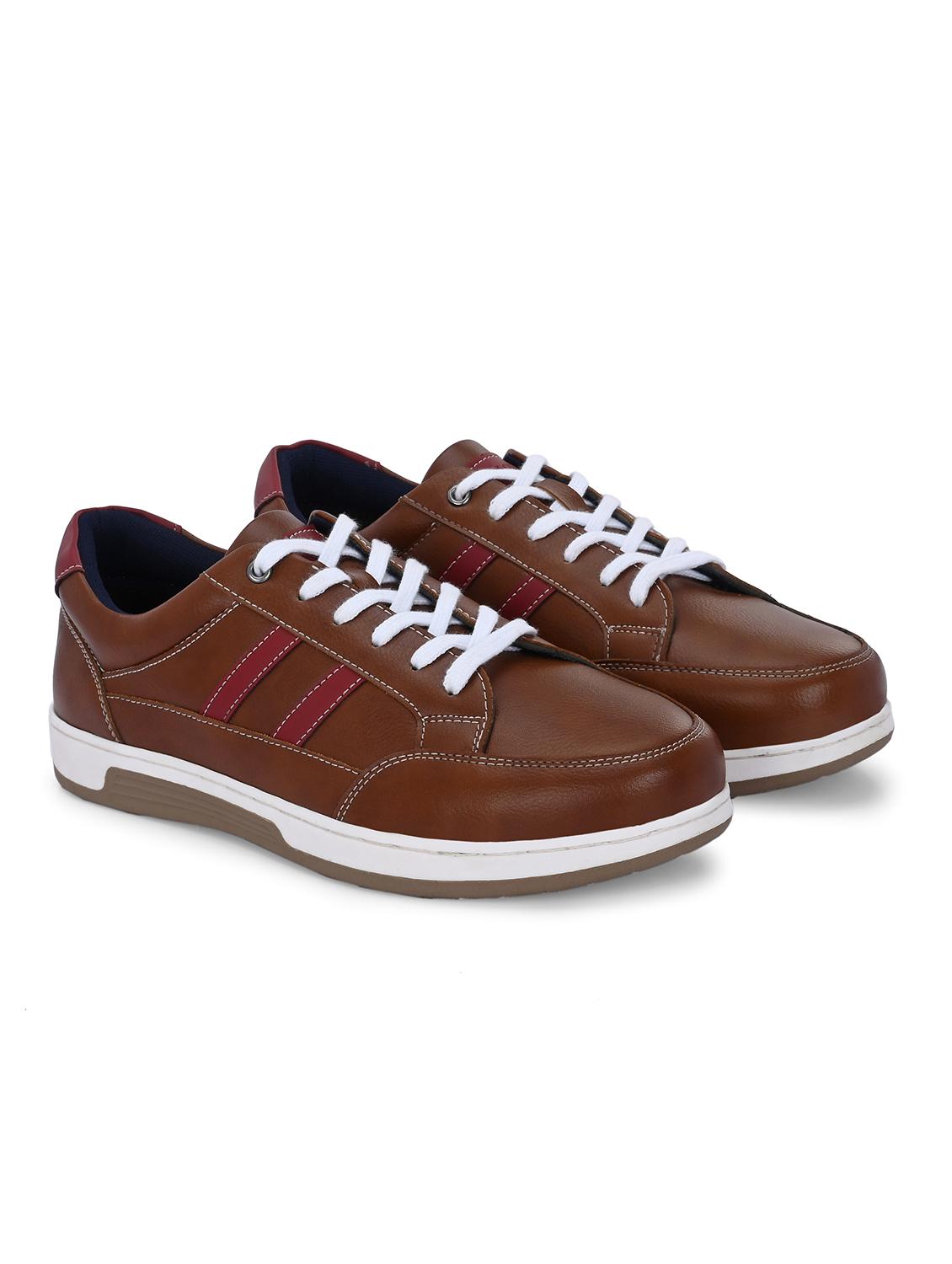 men brown lace up sneaker - 21986880 -  Standard Image - 1