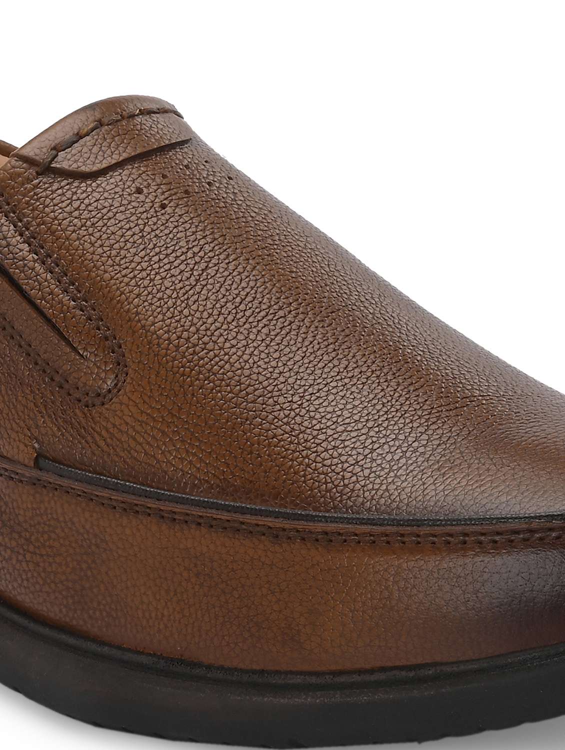 men brown slip on formal shoes - 21986883 -  Standard Image - 6