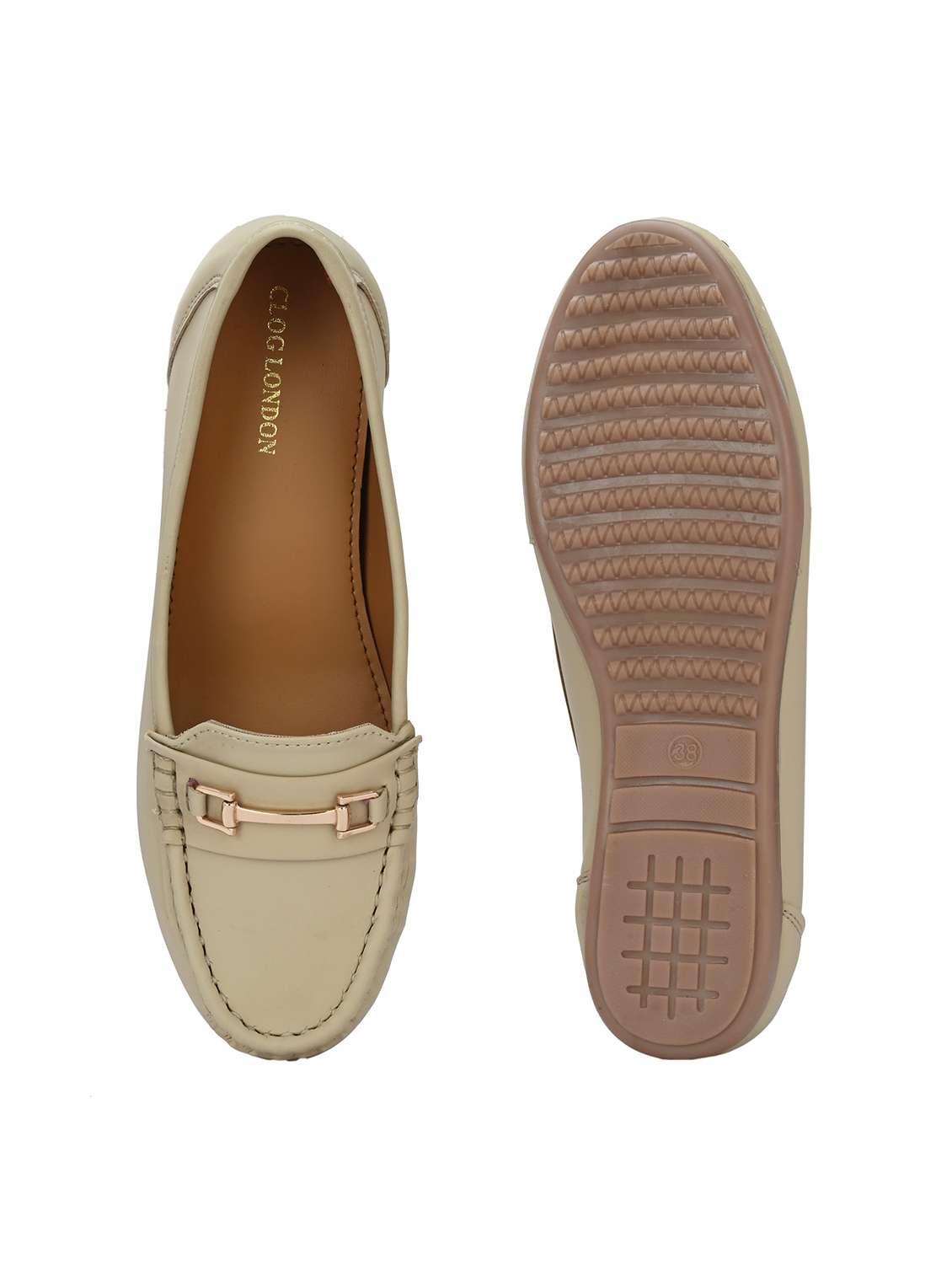 women cream slip on ballerina - 21986885 -  Standard Image - 6