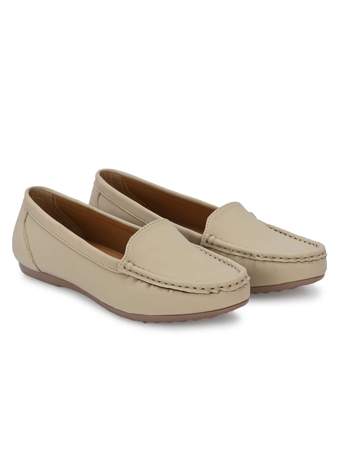 women off white slip on ballerina - 21986889 -  Standard Image - 1