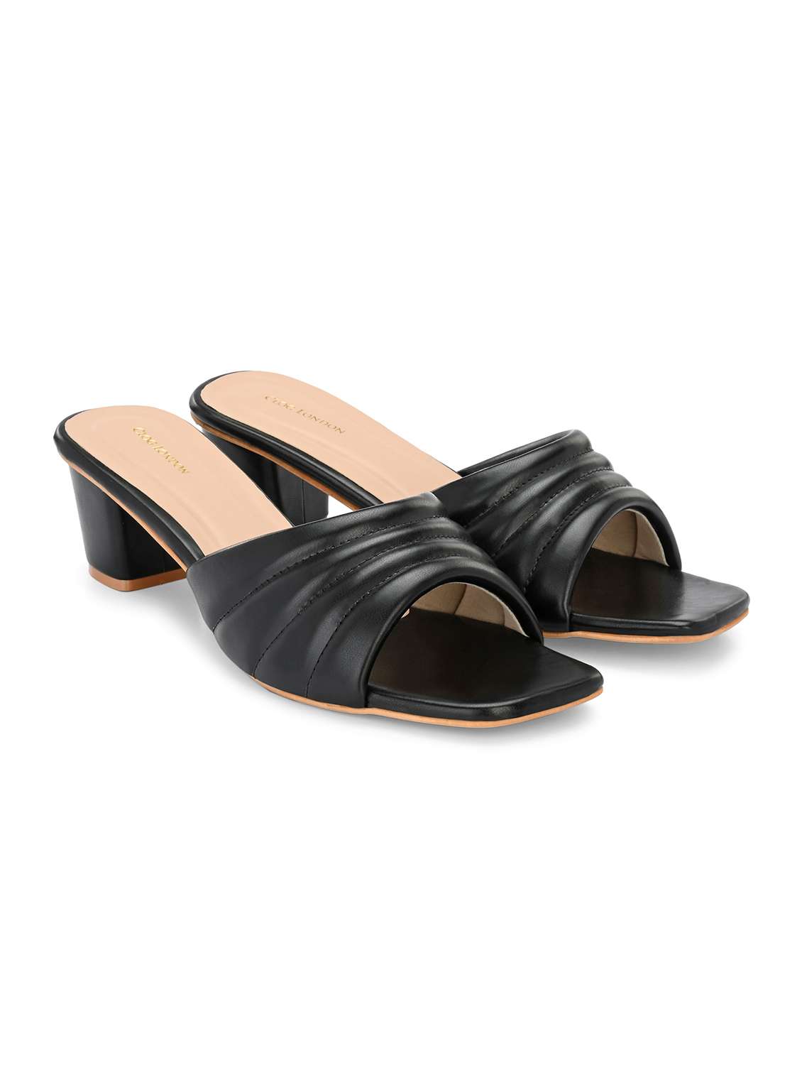 women black slip on block heels - 21986893 -  Standard Image - 1