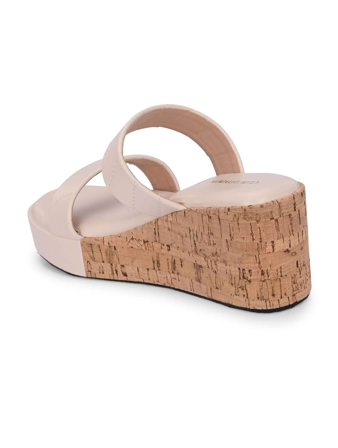 women off white slip on platform wedge - 21986914 - Standard Image - 4