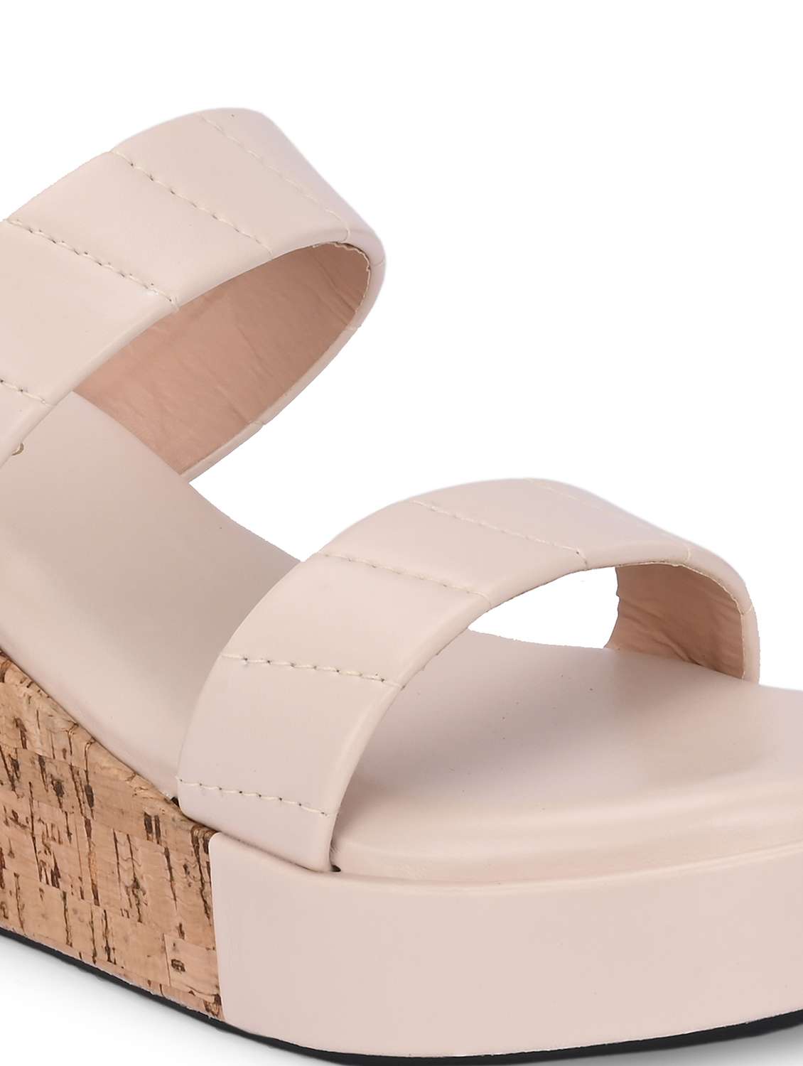 women off white slip on platform wedge - 21986914 - Standard Image - 6