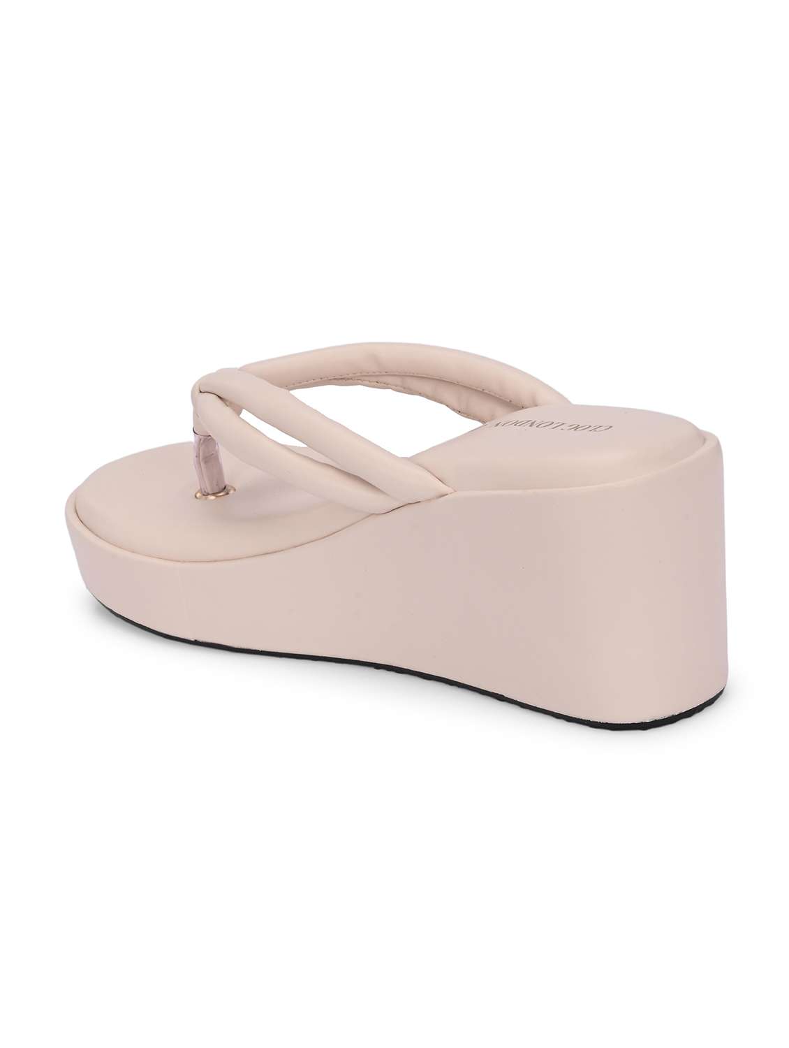 women cream slip on wedge - 21986916 -  Standard Image - 4