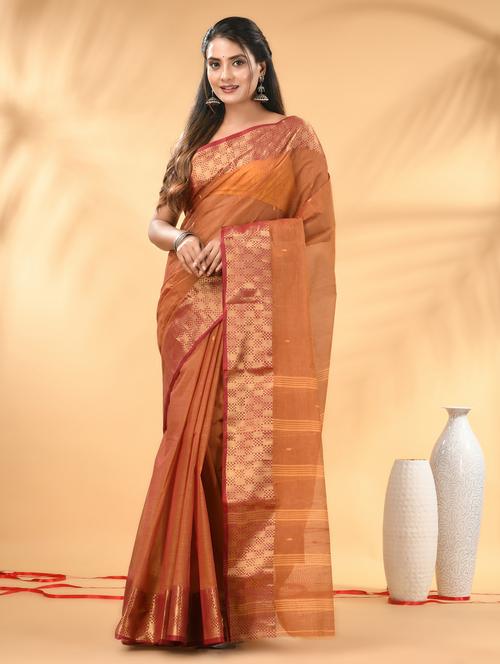 women self design tant saree - 21986934 -  Standard Image - 0