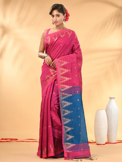women self design handloom saree with blouse - 21986961 -  Standard Image - 0
