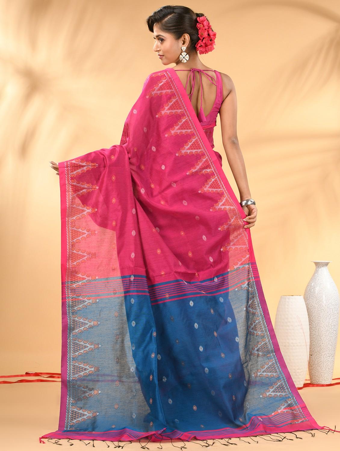 women self design handloom saree with blouse - 21986961 - Standard Image - 1