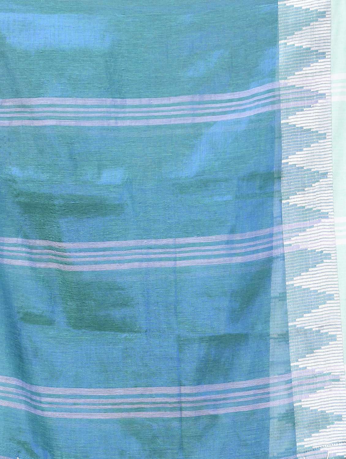 women solid with bordered handloom saree with blouse - 21986970 -  Standard Image - 4