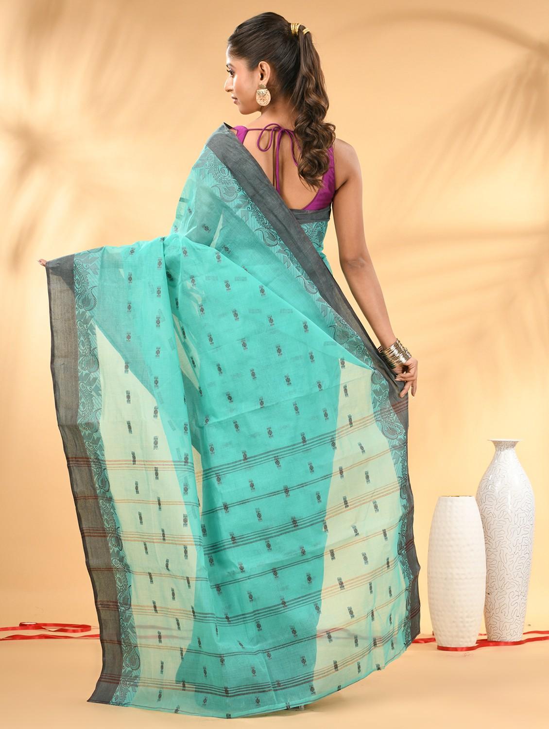 women self design tant saree - 21987027 -  Standard Image - 1