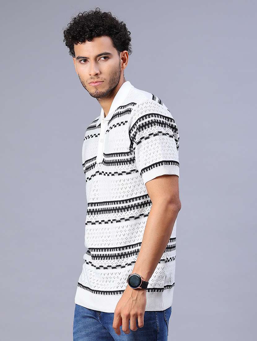 men self design short sleeve regular fit polo t-shirt - 21987083 -  Standard Image - 1