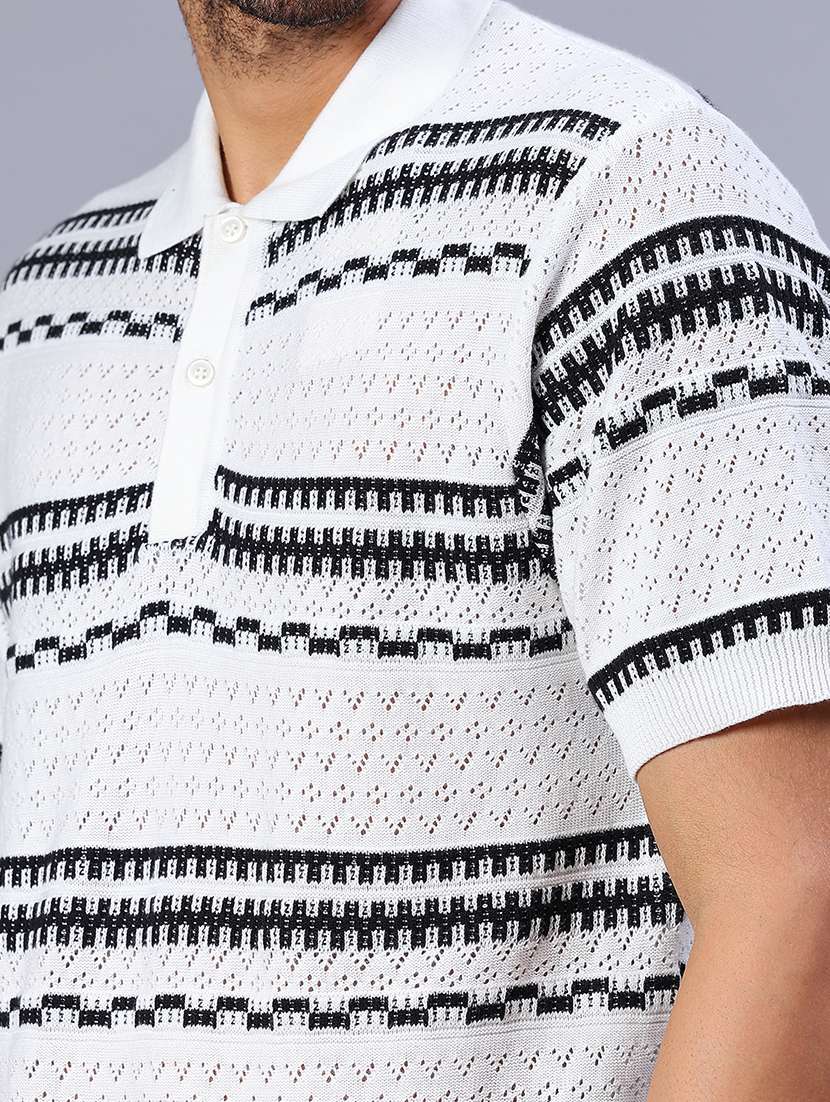 men self design short sleeve regular fit polo t-shirt - 21987083 - Standard Image - 4