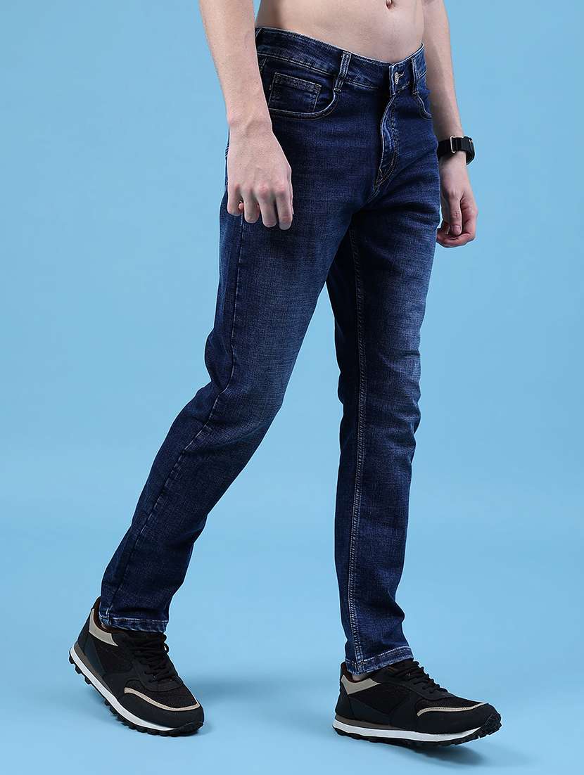 men solid mid rise slim fit jean - 21987097 -  Standard Image - 1