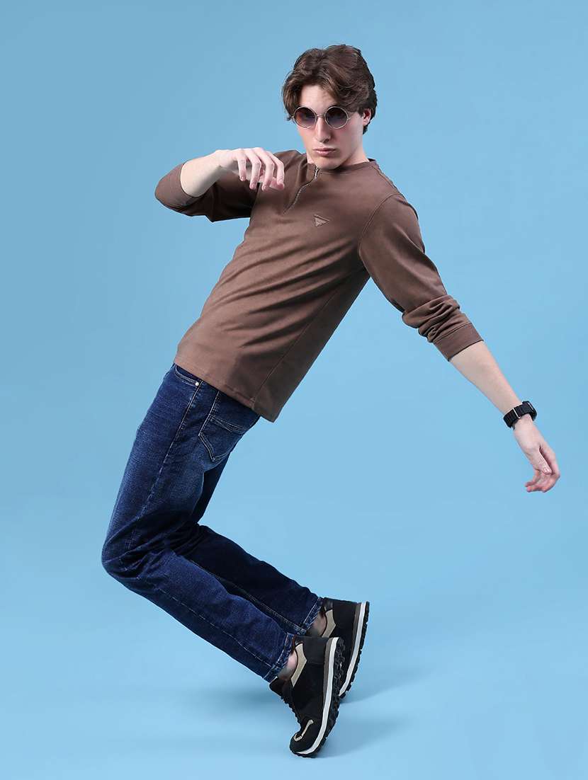 men solid mid rise slim fit jean - 21987097 -  Standard Image - 4