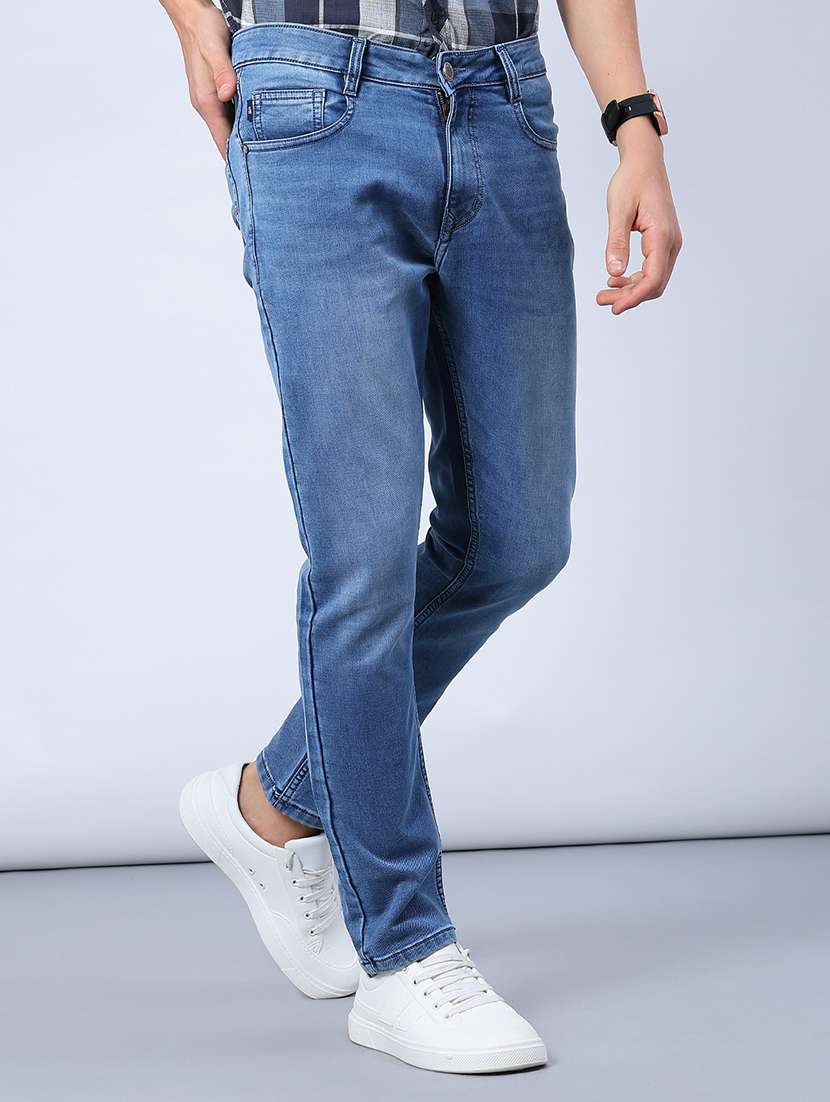 men washed mid rise full length jeans - 21987104 -  Standard Image - 1