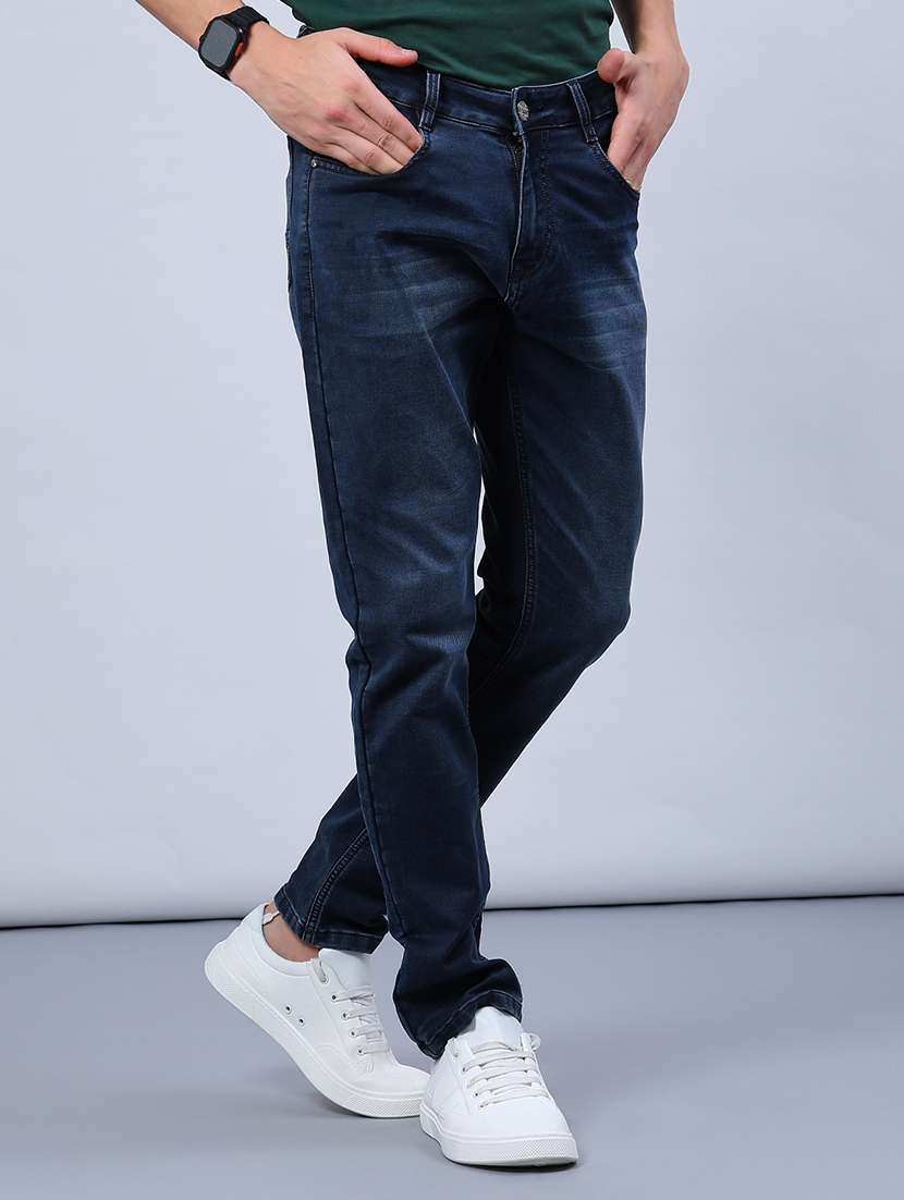 men washed mid rise full length jeans - 21987107 -  Standard Image - 1