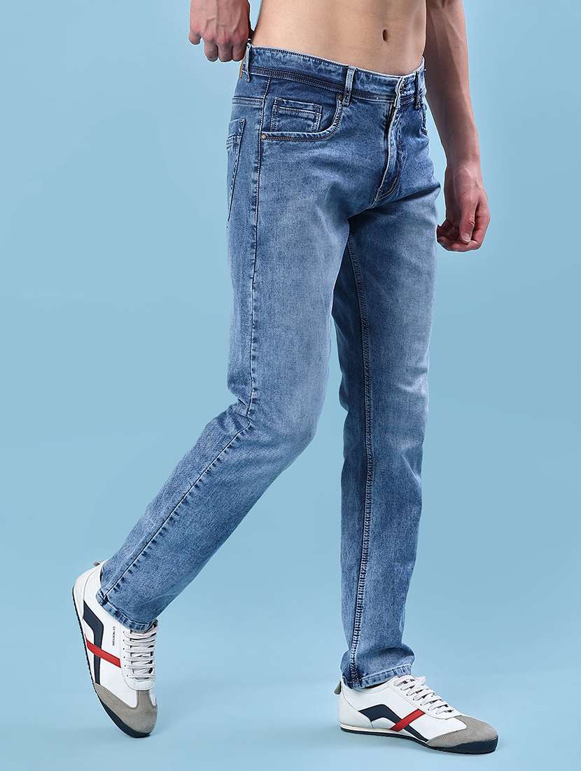 men solid mid rise slim fit jean - 21987130 -  Standard Image - 1