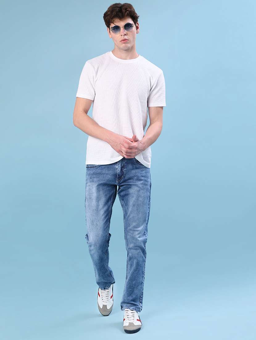 men solid mid rise slim fit jean - 21987130 -  Standard Image - 4