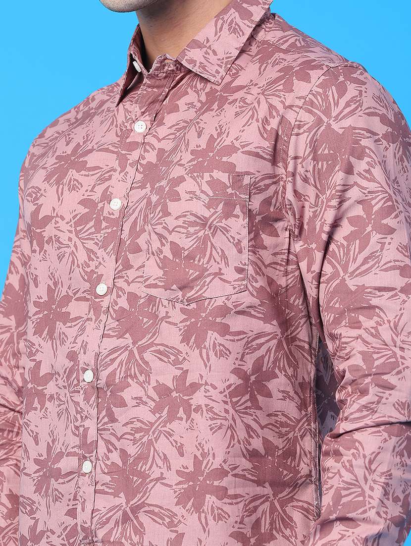 men printed long sleeve regular fit casual shirt - 21987217 -  Standard Image - 4