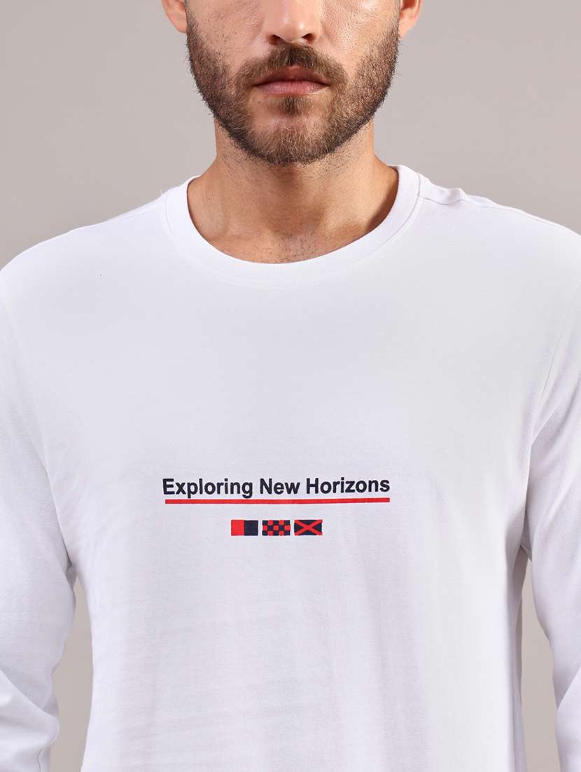 men printed long sleeve regular fit t-shirt - 21987228 -  Standard Image - 4