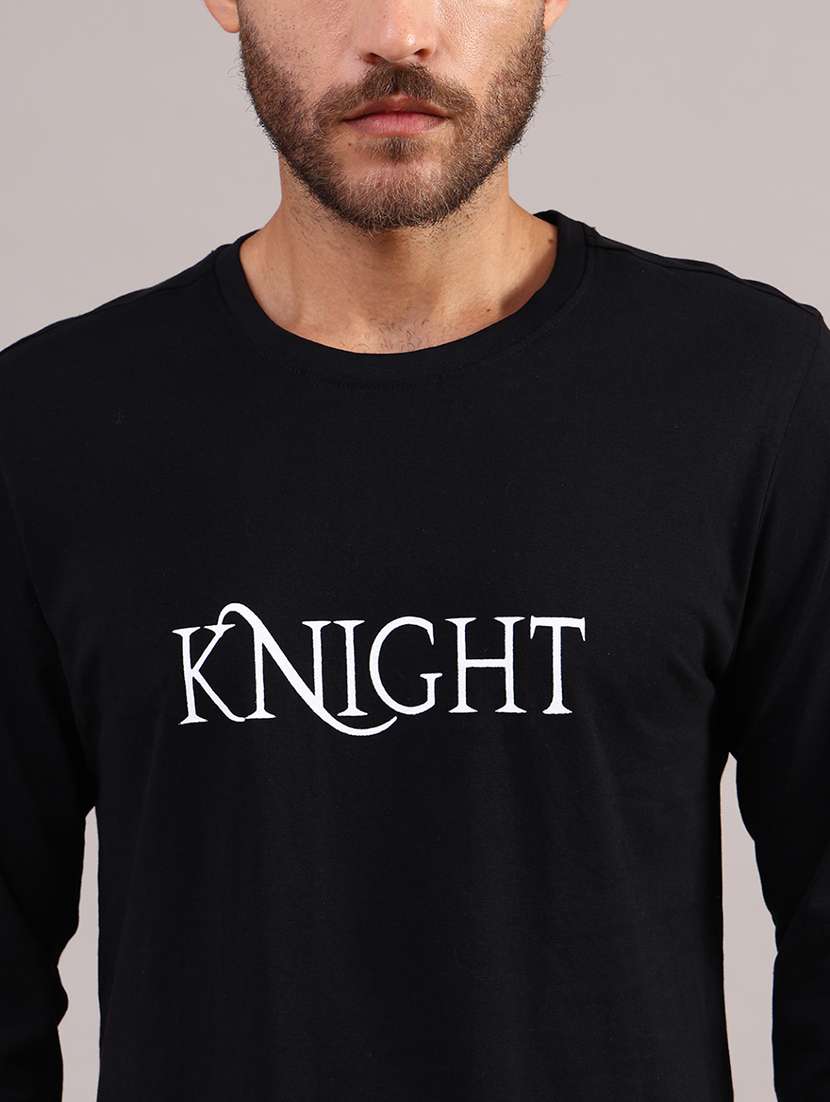 men printed long sleeve regular fit t-shirt - 21987233 -  Standard Image - 4