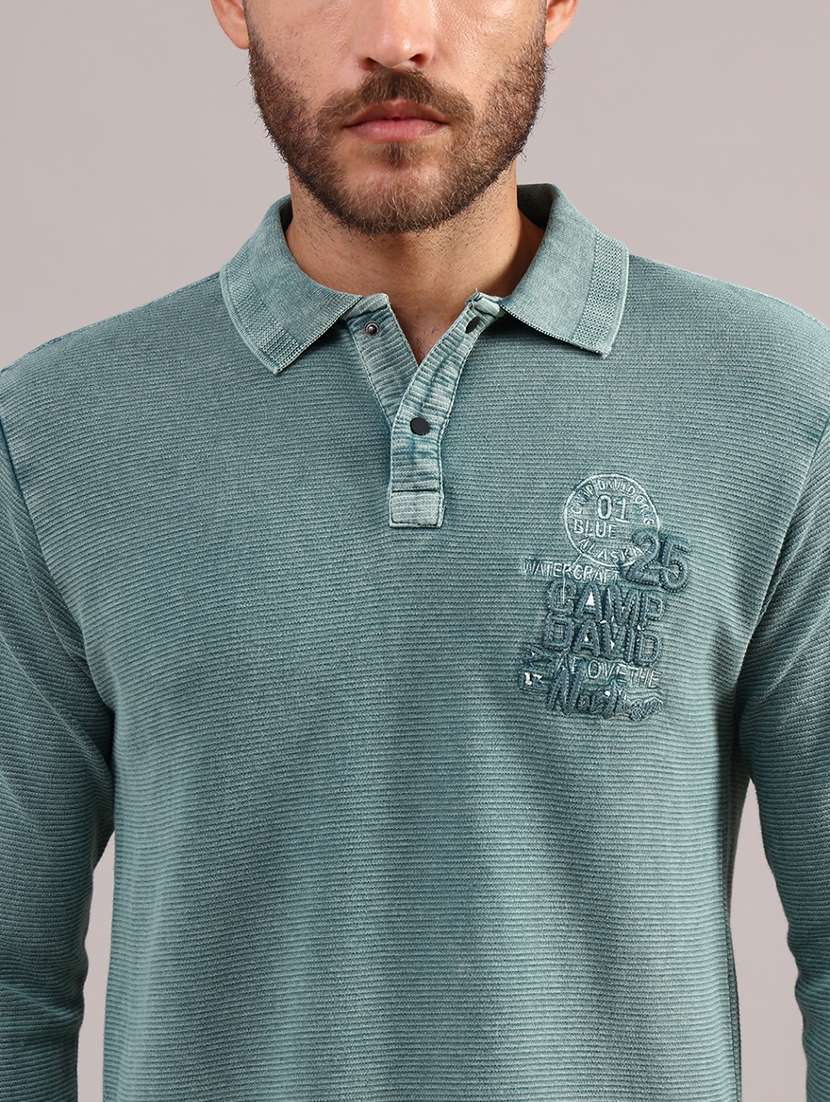 men long sleeve regular fit polo t-shirt - 21987257 -  Standard Image - 4