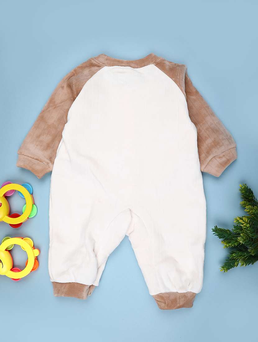 kids color blocked long sleeve romper - 21987311 -  Standard Image - 1