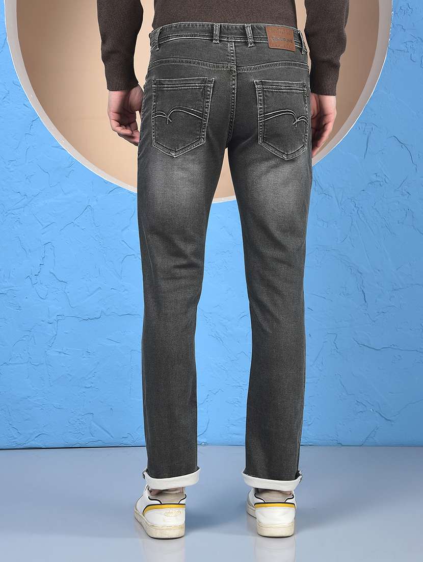 men washed mid rise full length slim fit jeans - 21987396 -  Standard Image - 4