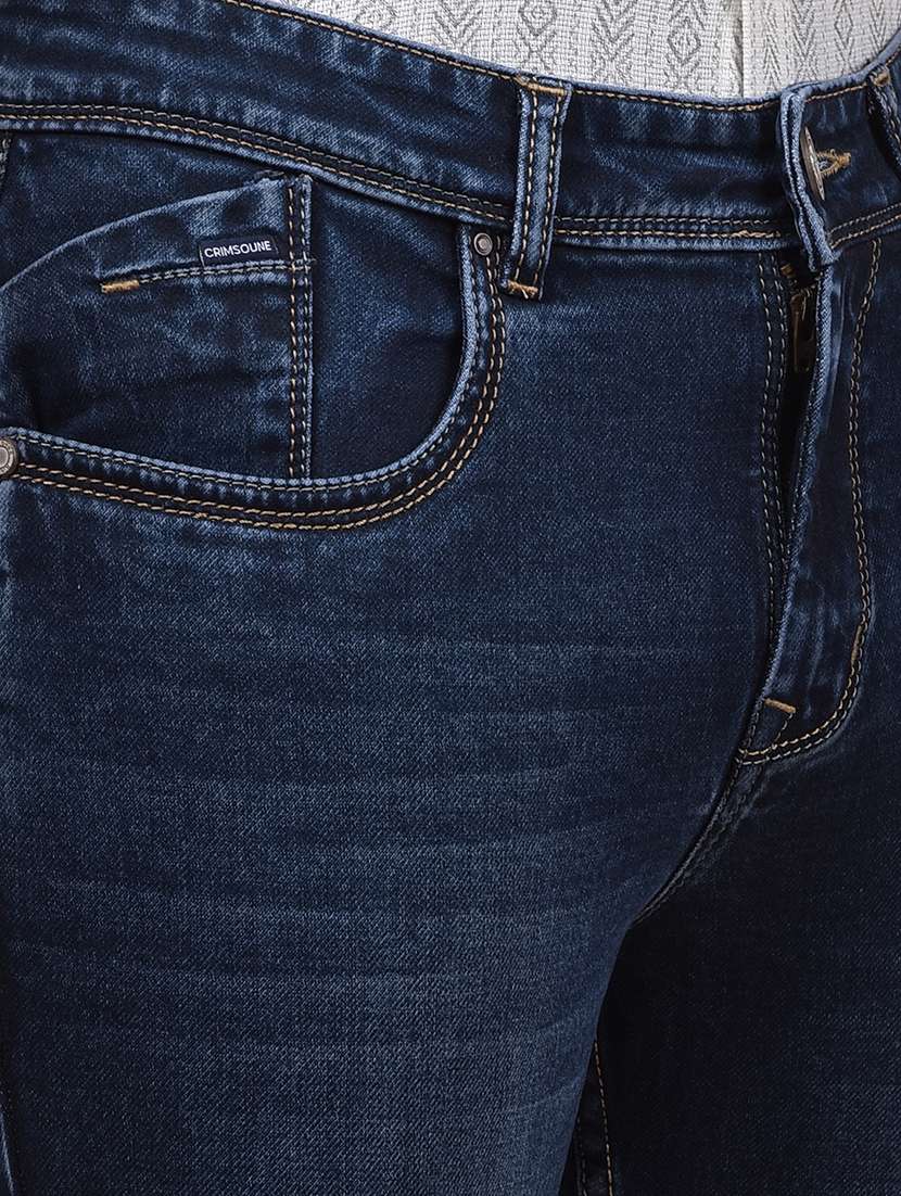 men washed mid rise full length slim fit jeans - 21987398 -  Standard Image - 6