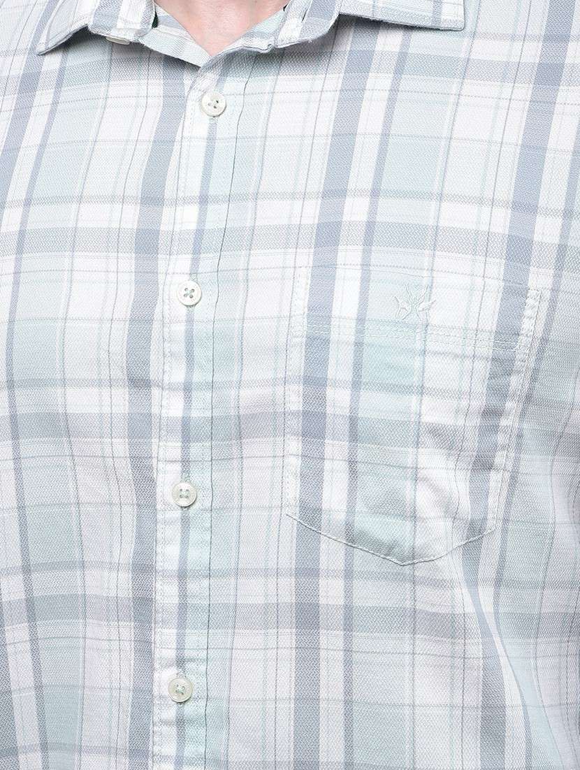 men checkered long sleeve slim fit casual shirt - 21987425 -  Standard Image - 6