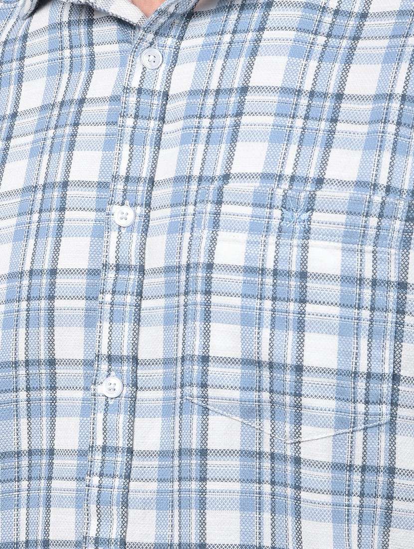 men checkered long sleeve slim fit casual shirt - 21987426 -  Standard Image - 6