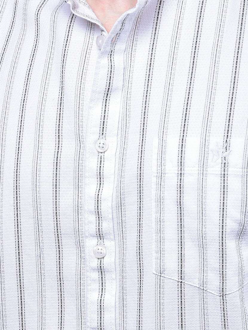 men striped long sleeve slim fit casual shirt - 21987441 - Standard Image - 6