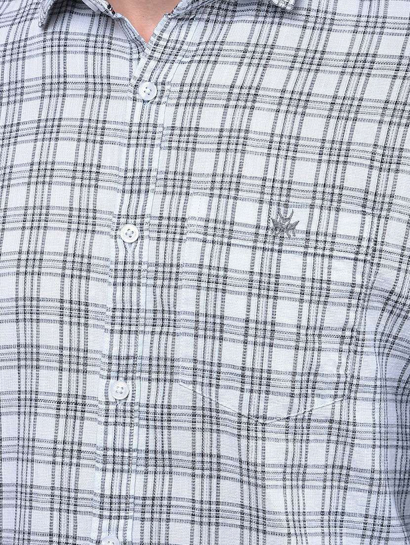 men checkered long sleeve slim fit casual shirt - 21987450 -  Standard Image - 6