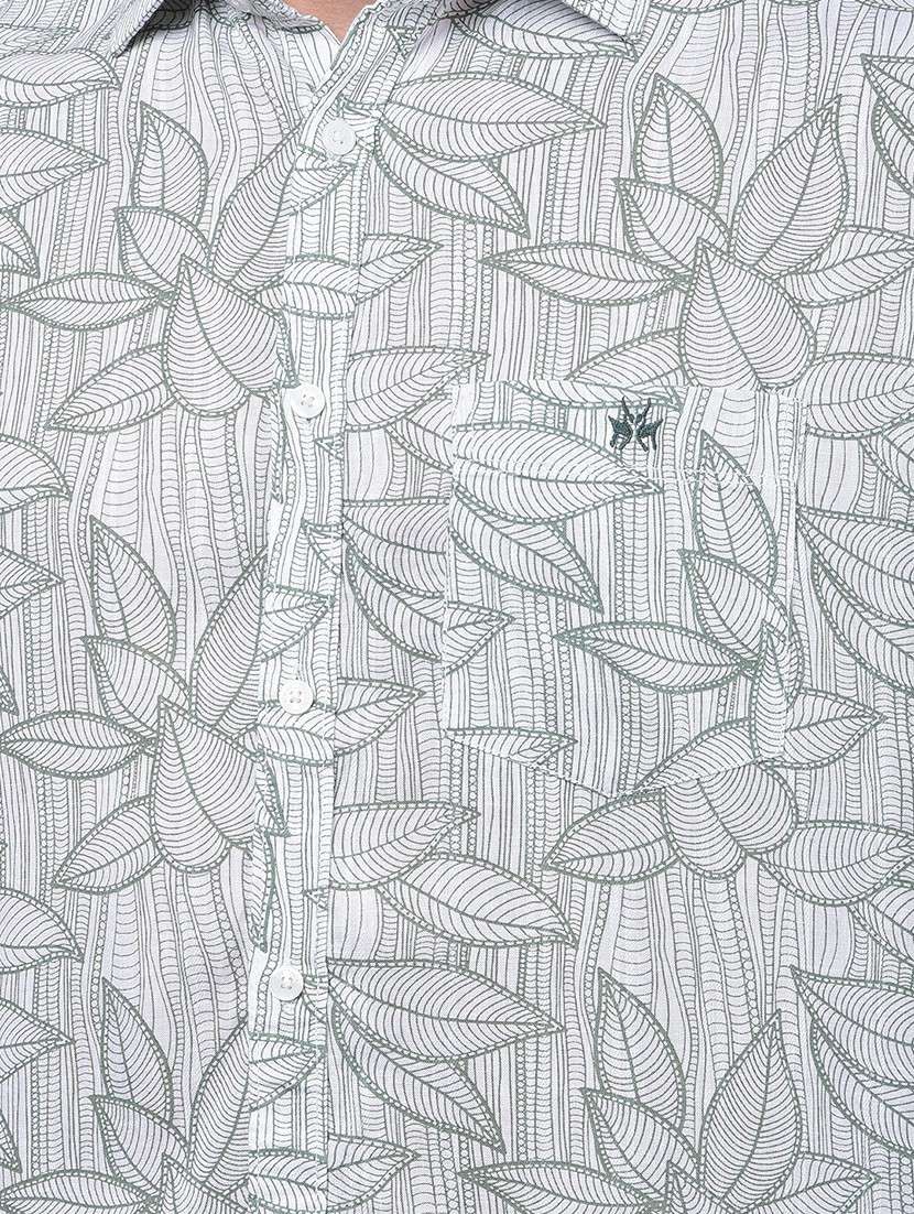 men printed long sleeve slim fit casual shirt - 21987490 -  Standard Image - 6