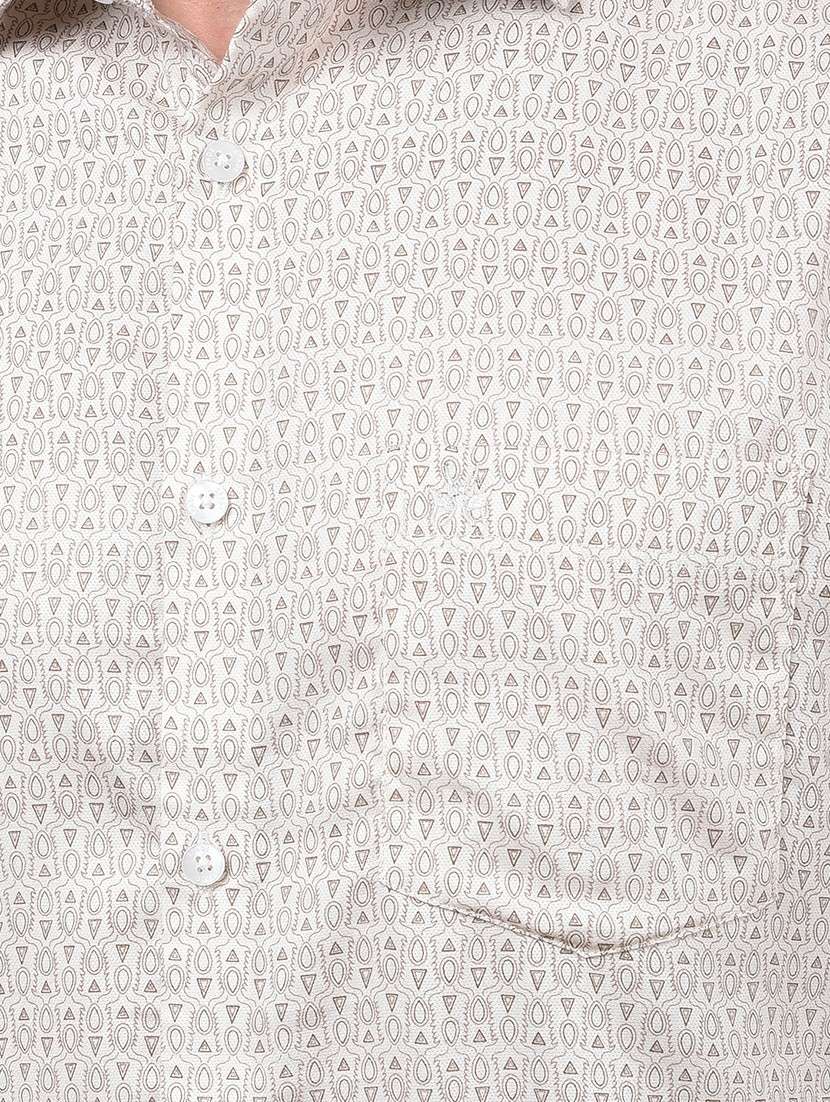 men printed long sleeve slim fit casual shirt - 21987520 -  Standard Image - 6