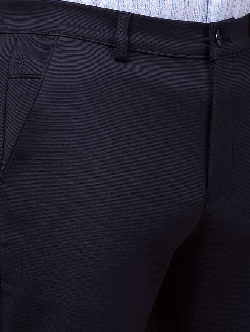 men solid mid rise flat front casual chinos  - 21987540 -  Standard Image - 6